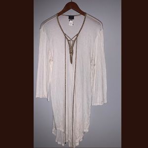 White Beach Coverup/Boho Dress by Jordan Taylor